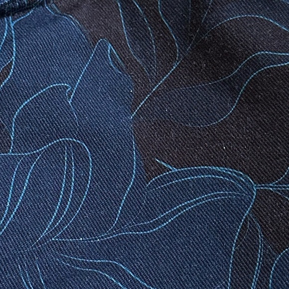 Tucker NYC Midnight Peony Stretch Organic Cotton Twill 5 Pocket Style Zipper Fly - Picture 14 of 15